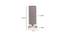 Tyson Grey Cotton Table Lamp With White Brushed Wood Base (Grey) by Urban Ladder - Design 1 Dimension - 735923