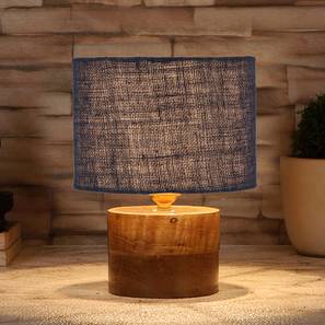 Damia Blue Jute Table Lamp With Natural Wood Base-image-38
