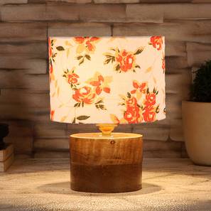 Dartagnan Multicolor Cotton Table Lamp With Natural Wood Base-image-17