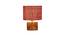 Daiva Maroon Jute Table Lamp With Natural Wood Base (Maroon) by Urban Ladder - Design 1 Side View - 736067