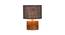 Damia Blue Jute Table Lamp With Natural Wood Base (Blue) by Urban Ladder - Design 1 Side View - 736068