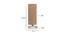 Chase Beige Jute Table Lamp With White Brushed Wood Base (Beige) by Urban Ladder - Design 1 Dimension - 736091