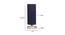 Walter Blue Jute Table Lamp With White Brushed Wood Base (Blue) by Urban Ladder - Design 1 Dimension - 736093
