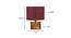 Daiva Maroon Jute Table Lamp With Natural Wood Base (Maroon) by Urban Ladder - Design 1 Dimension - 736103