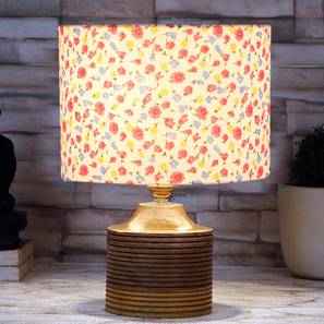 devansh Landon Multicolor Cotton Table Lamp With Natural Wood Base-picture-18