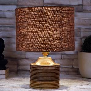 Christabel Brown Jute Table Lamp with Natural Wood Base-image-7