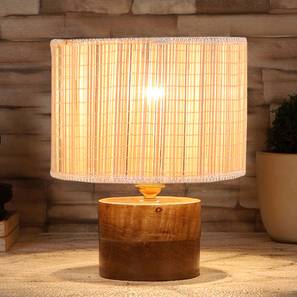 devansh Clifford Round Bamboo Table lamp with Natural Wood Base-picture-17