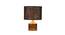 Cinderella Black Jute Table Lamp With Natural Wood Base (Black) by Urban Ladder - Design 1 Side View - 736210