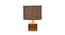 Clarice Grey Jute Table Lamp With Natural Wood Base (Grey) by Urban Ladder - Design 1 Side View - 736212