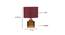 Millie Maroon Jute Table Lamp With Natural Wood Base (Maroon) by Urban Ladder - Design 1 Dimension - 736276