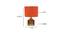 Circe Orange Jute Table Lamp With Natural Wood Base (Orange) by Urban Ladder - Design 1 Dimension - 736284