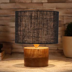 Demelza Black Jute Table Lamp With Natural Wood Base-image-34