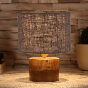 devansh Demina Grey Jute Table Lamp With Natural Wood Base-picture-17