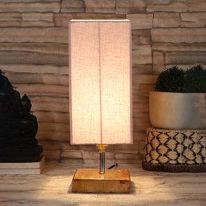 Eulalia Grey Cotton Table Lamp With Square Natural Wood Base-image-48