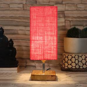 Fielding Pink Jute Table Lamp With Square Natural Wood Base-image-8