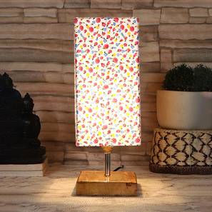 devansh Forster Multicolor Cotton Table Lamp With Square Natural Wood Base-picture-16