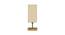 Eowyn Off-White Cotton Table Lamp With Square Natural Wood Base (White) by Urban Ladder - Front View Design 1 - 736482