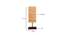 Eliot Square Bamboo Table Lamp With Brown Wood Base (Beige) by Urban Ladder - Design 1 Dimension - 736532