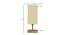 Eowyn Off-White Cotton Table Lamp With Square Natural Wood Base (White) by Urban Ladder - Design 1 Dimension - 736563