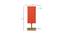 Estella Orange Cotton Table Lamp With Square Natural Wood Base (Orange) by Urban Ladder - Design 1 Dimension - 736566