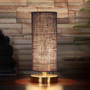 devansh Jack Blue Jute table lamp with Gold wood base-picture-13
