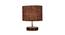 Yoda Brown Jute Table Lamp With Brown Wood Base (Brown) by Urban Ladder - Design 1 Side View - 736626
