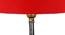 Maximus Red Cotton Table Lamp With Brown Wood Base (Red) by Urban Ladder - Ground View Design 1 - 736640
