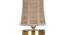 Bryar Damru Bamboo Table Lamp With Gold Wood Base (Beige) by Urban Ladder - Ground View Design 1 - 736654