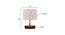 Wyatt Multicolor Cotton Table Lamp With Brown Wood Base by Urban Ladder - Design 1 Dimension - 736664