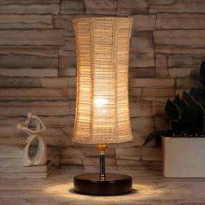 devansh Kosmo Damru Bamboo Table Lamp With Brown Wood Base-picture-20