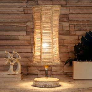 devansh Gunner Damru Bamboo Table Lamp With White Brushed Wood Base-picture-10