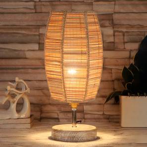 devansh Bailey Dholak Bamboo Table Lamp With White Brushed Wood Base-picture-12