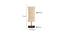 Kosmo Damru Bamboo Table Lamp With Brown Wood Base (Beige) by Urban Ladder - Design 1 Dimension - 736842