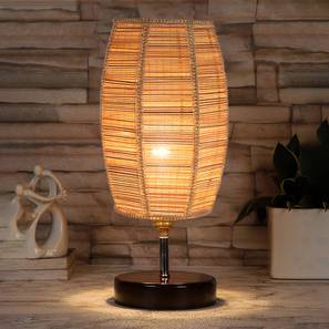 devansh Kona Dholak Bamboo Table Lamp With Brown Wood Base-picture-13