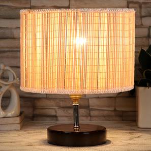 devansh Bosco Round Bamboo Table lamp with Brown Base-picture-19