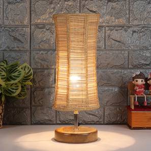 Andrea Wood Table lamp with Bamboo Shade-image-12