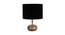 Callie Black Cotton & Solid Wood Table Lamp (Black) by Urban Ladder - Front View Design 1 - 736957