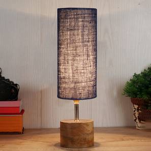 Alyssa Blue jute & solid wood table lamp-image-23