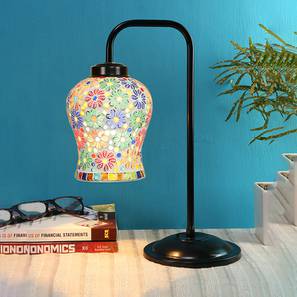 devansh Elsie Multi Color Mosaic Glass Iron Table Lamp-picture-22