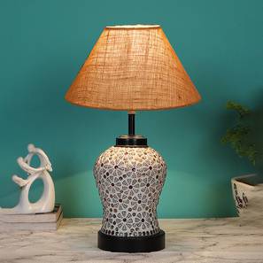 Hattie Beige Jute Glass Table lamp with Iron Base-image-47