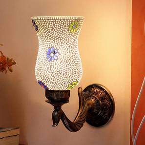 Baron Antique Metal Peacock Wall Lamp With Multicolor Mosaic Glass-image-42