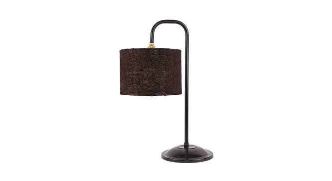 Amy Brown Jute Shade Iron Table Lamp (Brown) by Urban Ladder - Front View Design 1 - 737021