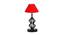 Octavia Red Cotton Table Lamp With Iron Base (Red) by Urban Ladder - Front View Design 1 - 737028