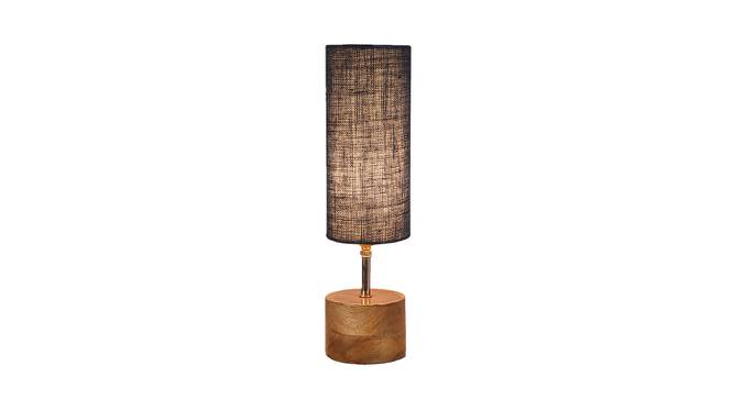 Alyssa Blue Jute & Solid Wood Table Lamp (Blue) by Urban Ladder - Design 1 Side View - 737041