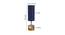 Alyssa Blue Jute & Solid Wood Table Lamp (Blue) by Urban Ladder - Design 1 Dimension - 737080