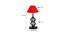 Octavia Red Cotton Table Lamp With Iron Base (Red) by Urban Ladder - Design 1 Dimension - 737088