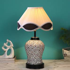 devansh Jennifer Vintage Multicolor Glass Shade Table Lamp With Iron Base-picture-12