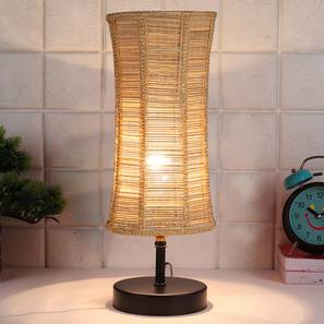 Table Lamps In Mumbai Design Arya Iron Table lamp with Bamboo Shade (Beige)