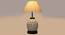 Jordan Off-White Cotton Glass Table Lamp With Iron Base (White) by Urban Ladder - Design 1 Side View - 737178