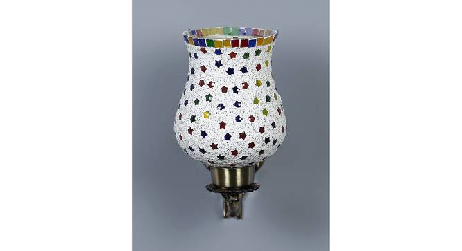 Austin Antique Metal Wall Lamp With Multicolor Mosaic Glass by Urban Ladder - Design 1 Side View - 737184